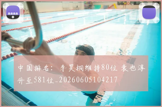 中国排名：李昊桐维持80位 袁也淳升至581位_20260605104217